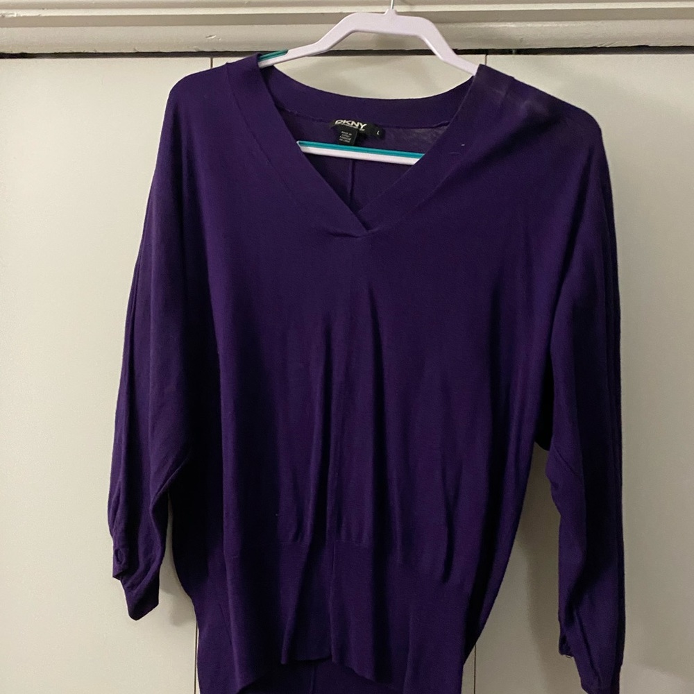 DKNY 3/4 sleeve sweater